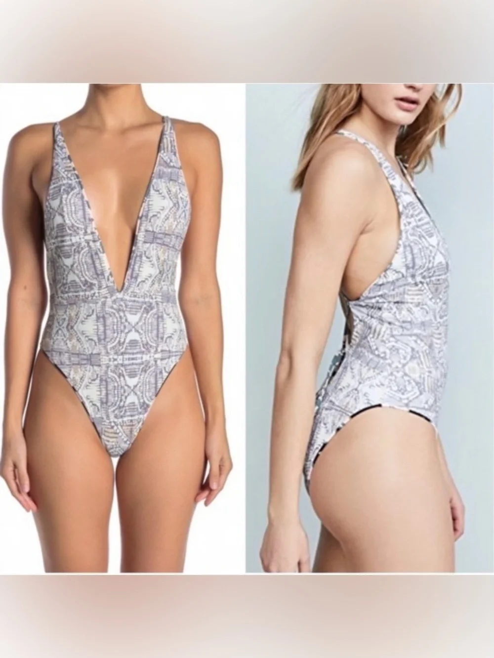 MAAJI Plunge Reversible Swimsuit
Nightfall Parade/Maajical Surprise
Large 155 - Picture 4 of 16